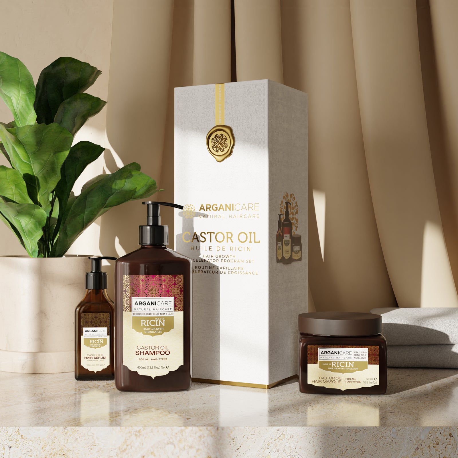 Coffret Trio - Rituel à l'Huile de Ricin