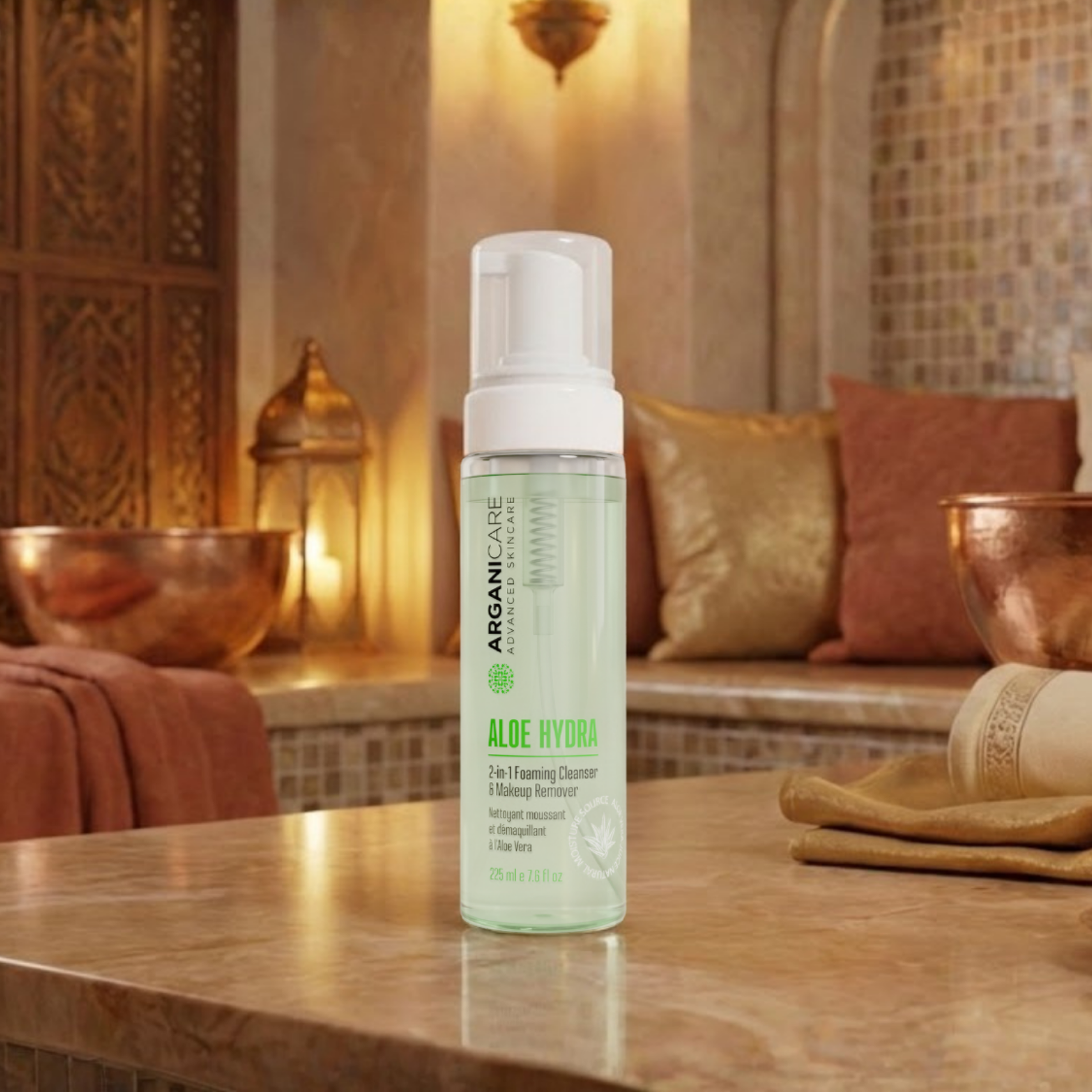 Foaming Lotion and Makeup Remover with Aloe Vera – Arganicare