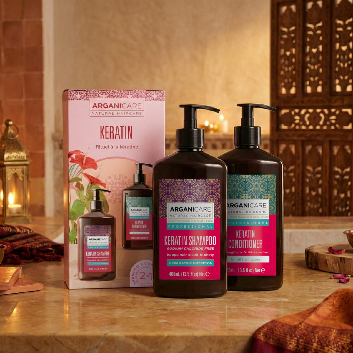 Pack Rituel Femme Pack duo - Rituel à la Kératine – Arganicare