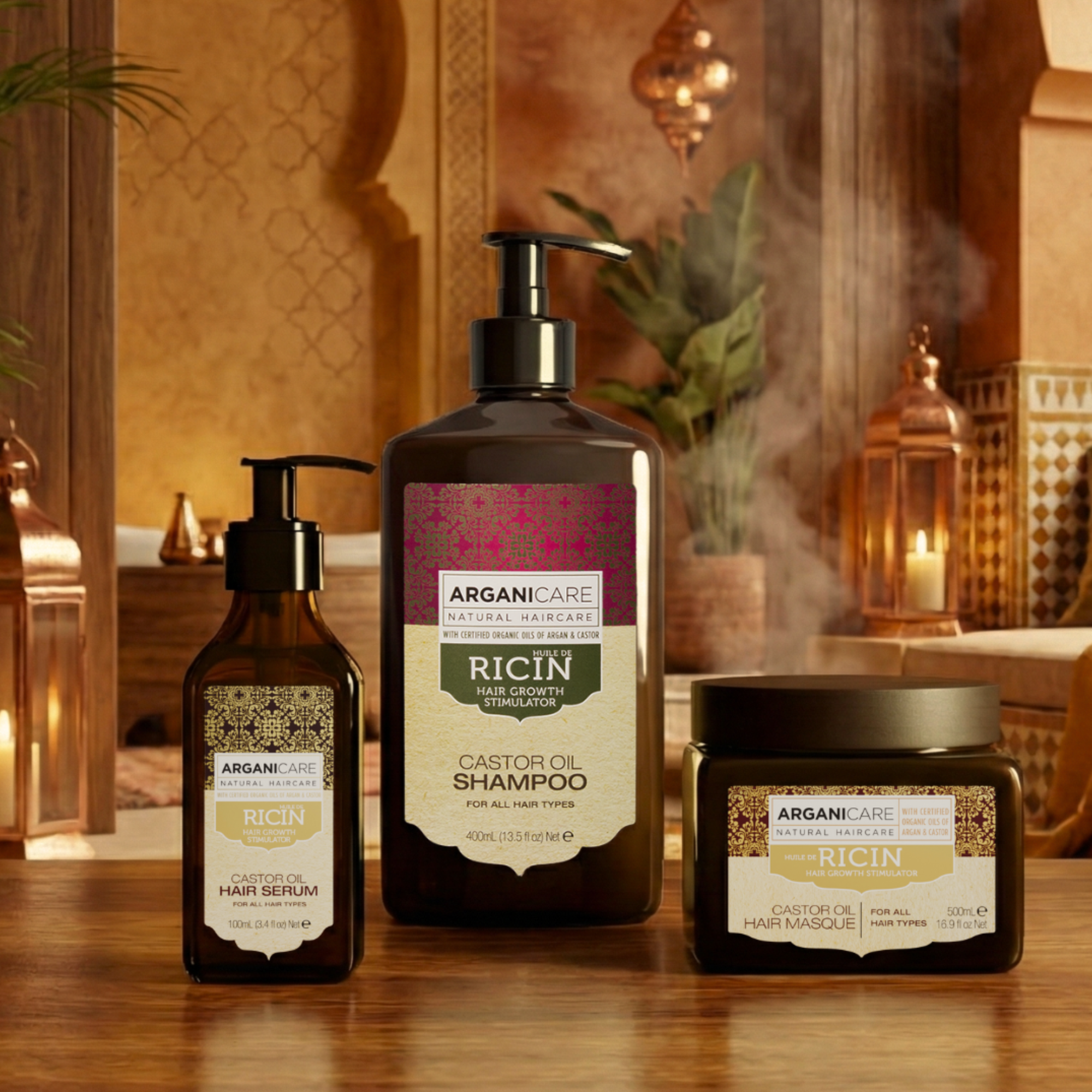 Coffret Trio - Rituel à l'Huile de Ricin