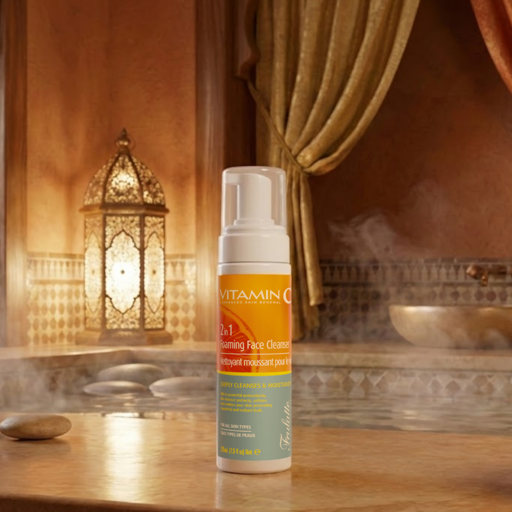 Lotion moussante et démaquillante à la Vitamine C