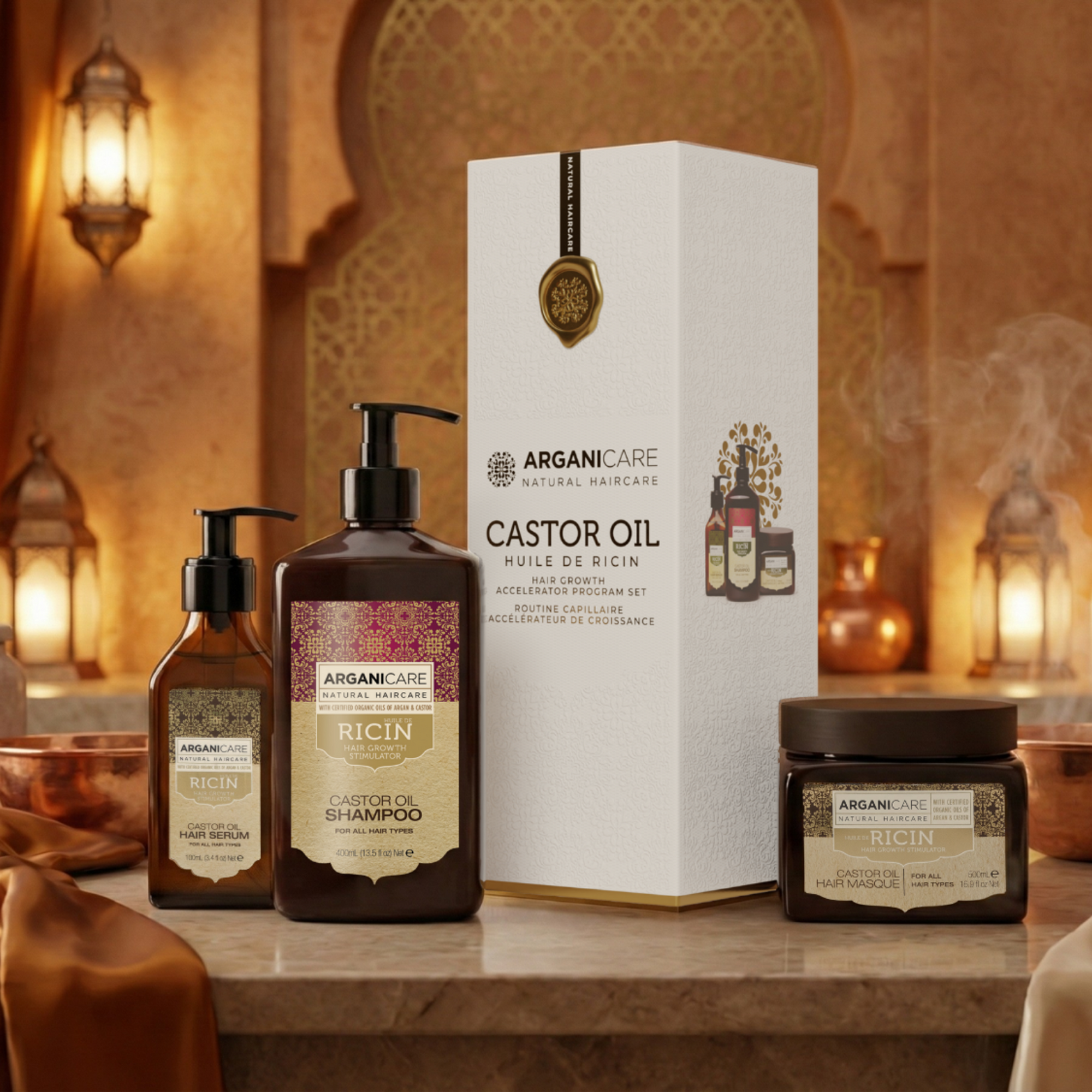 Coffret Trio - Rituel à l'Huile de Ricin