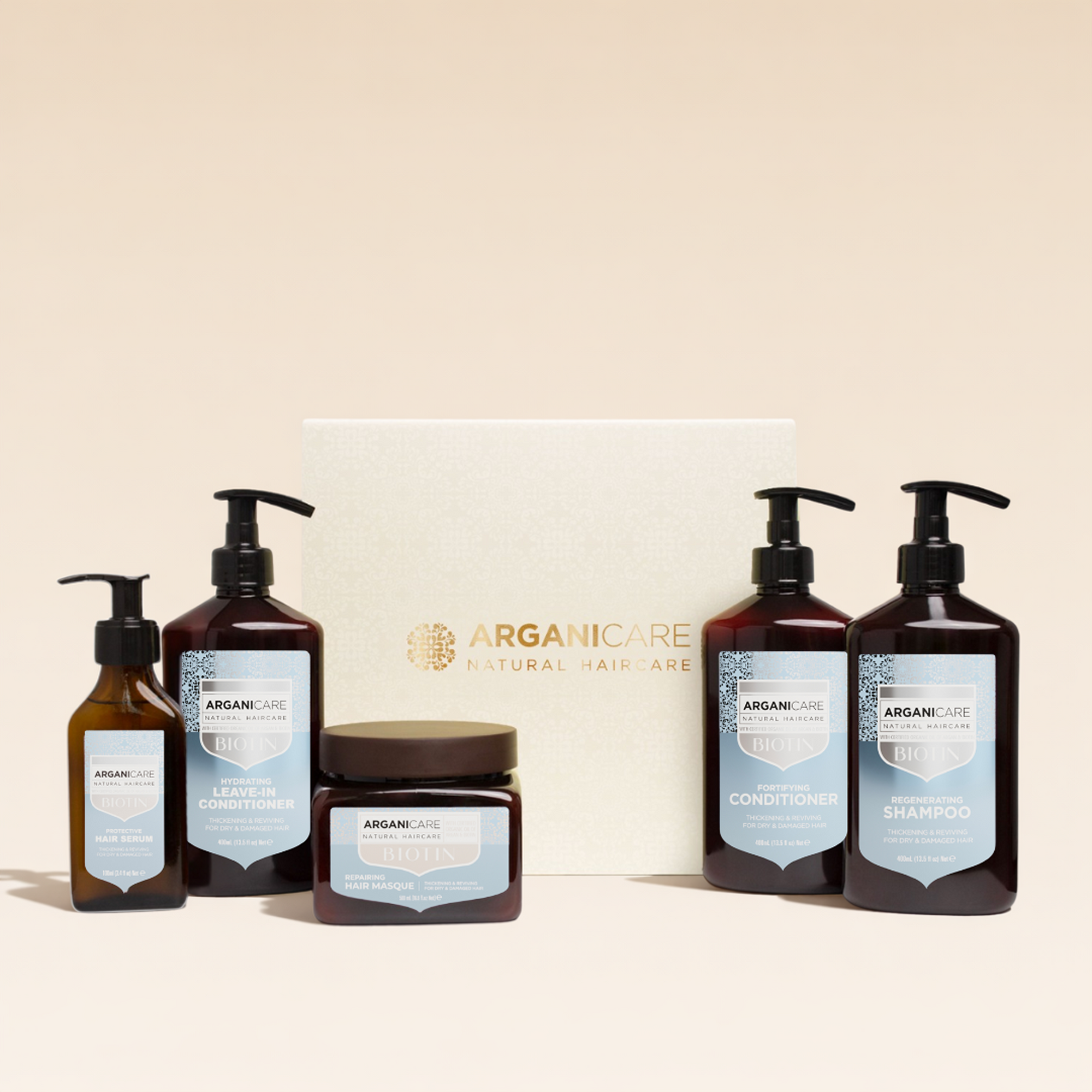 Coffret réparateur & fortifiant à la biotine – 5 soins