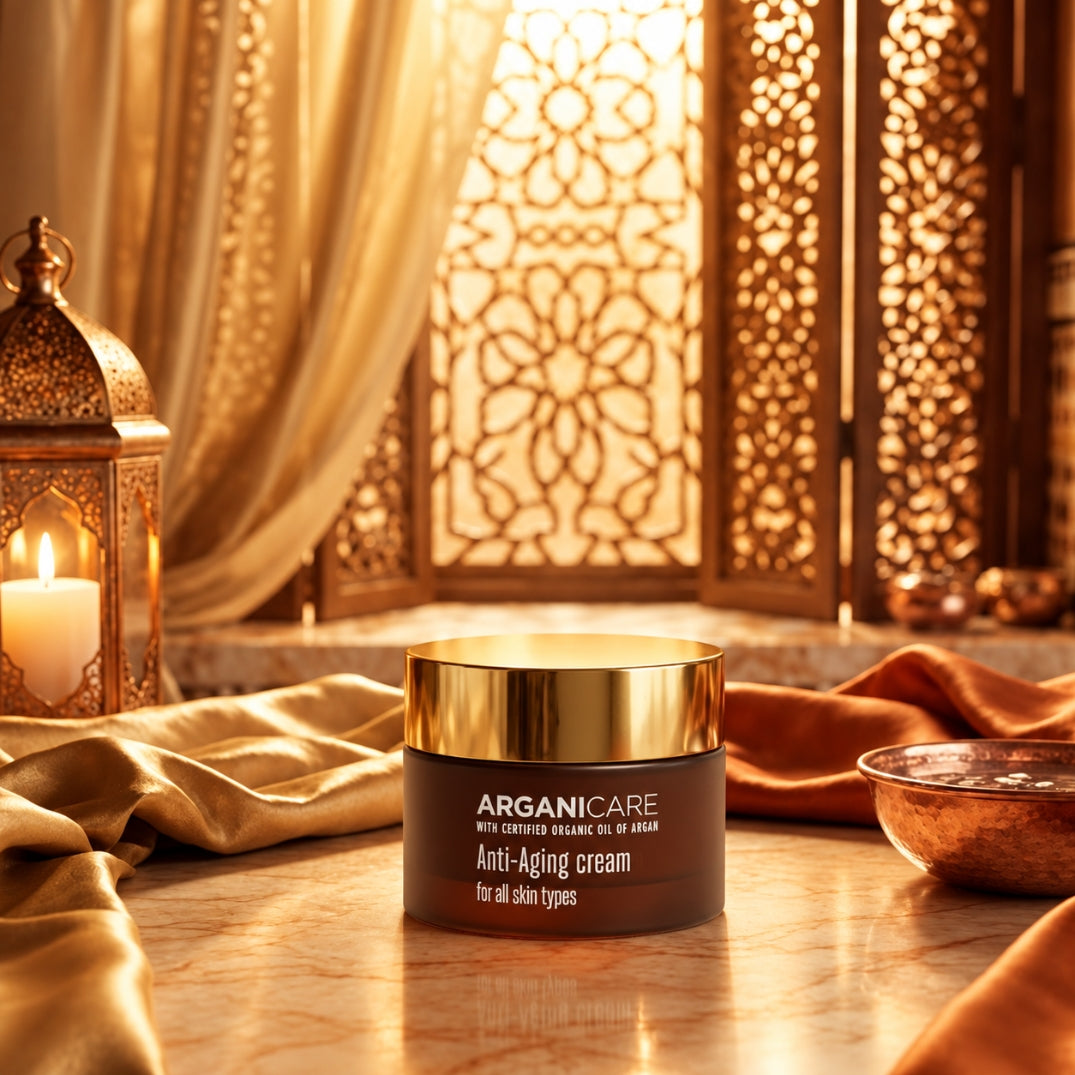 Crema antiedad facial con Aceite de Argán