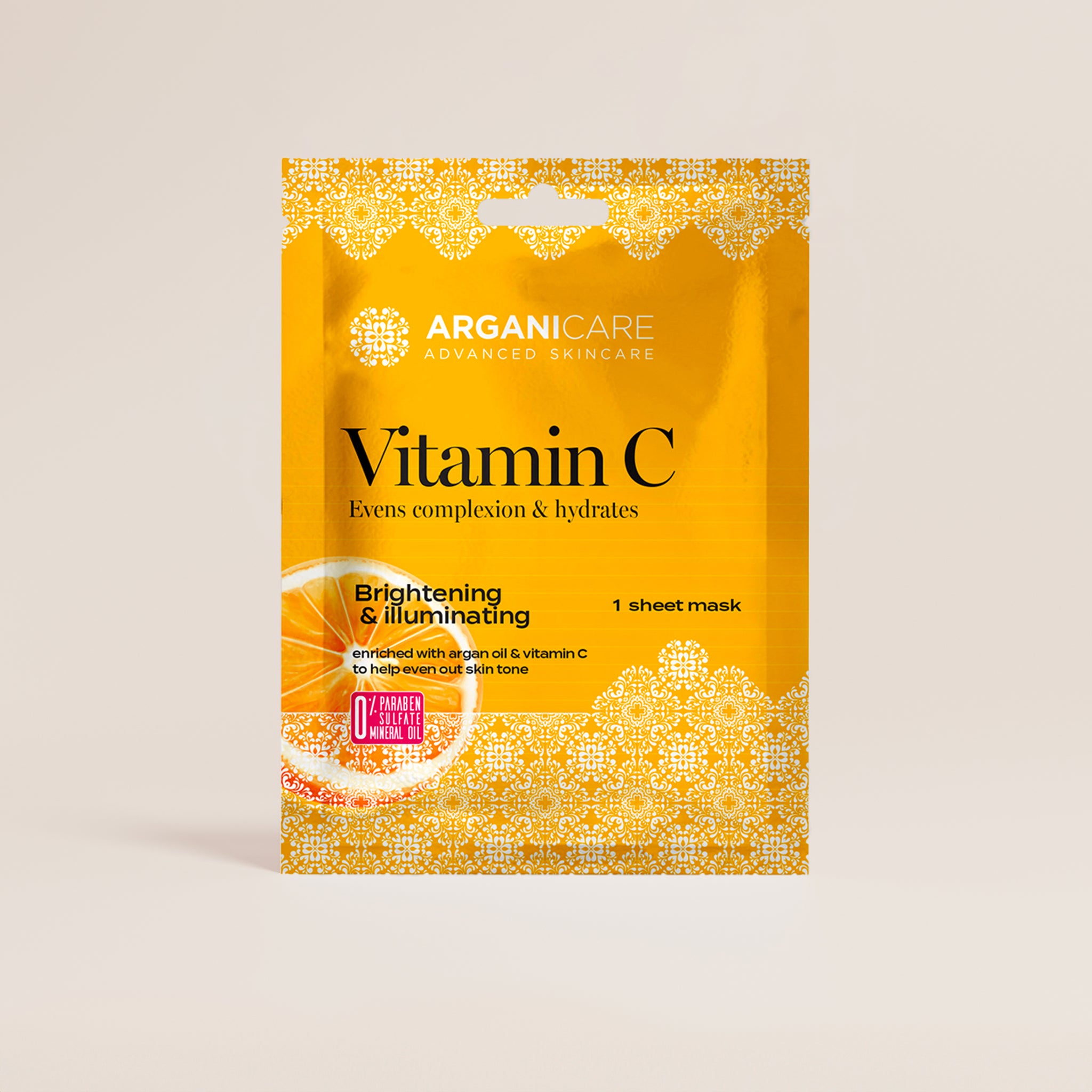 Masque tissu à la vitamine C