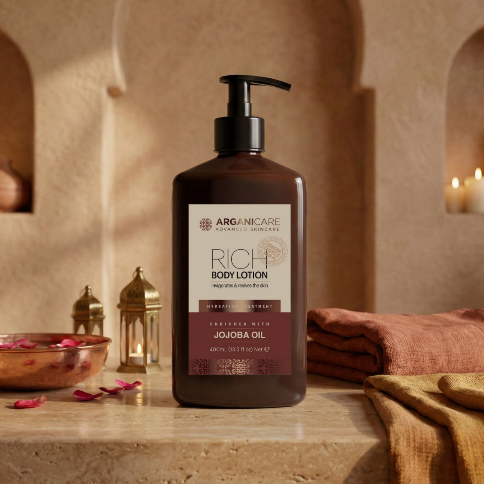 Body lotion enrichi en huile de Jojoba