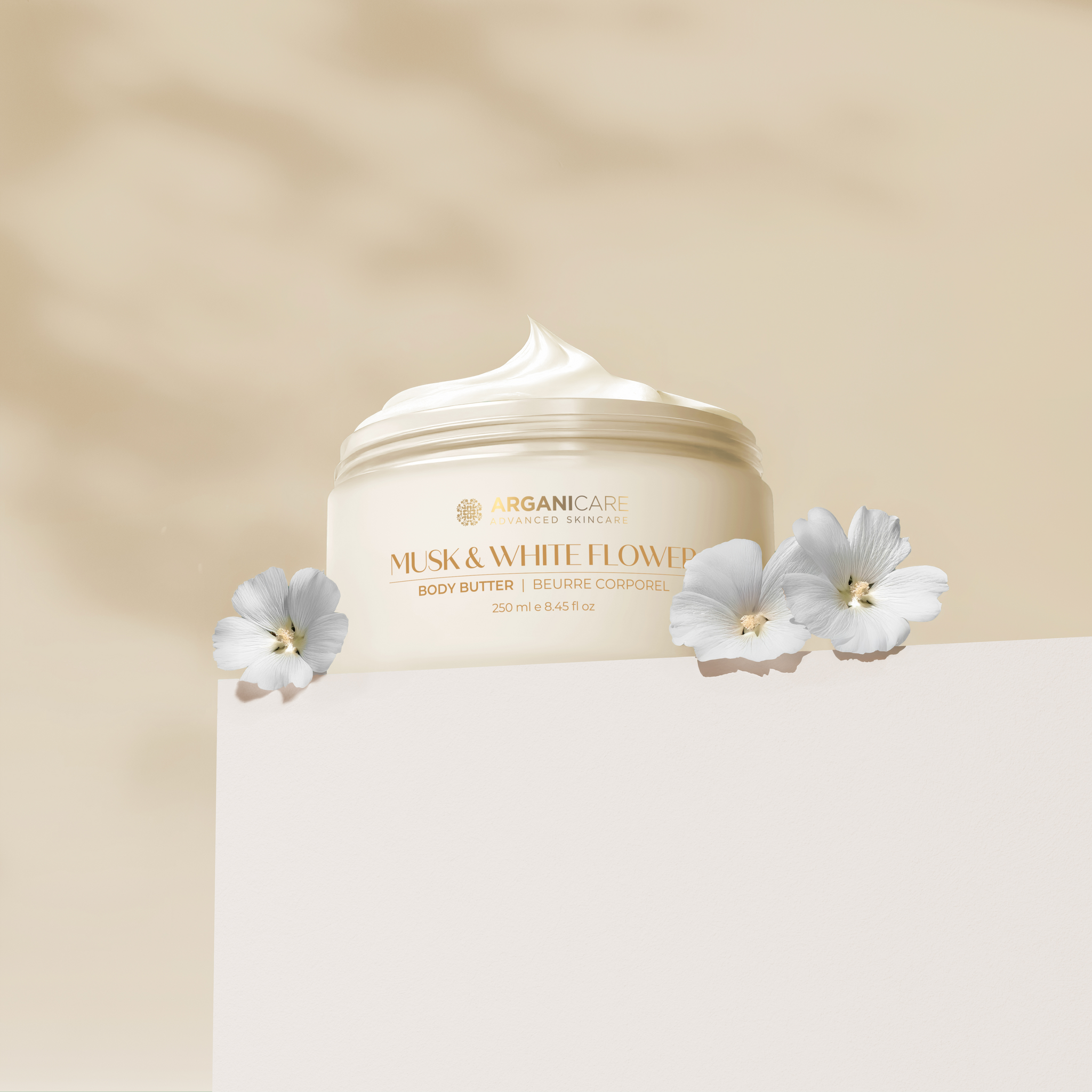 Beurre corporel musque et fleurs blanche